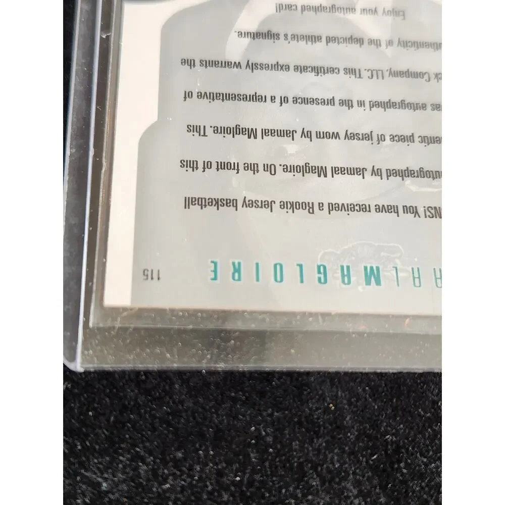 Jamaal Magloire 2000-01 SPx Rookie Jersey Autograph #115 Hornets RC